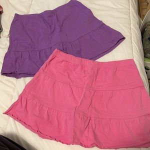 Set of 2 Y2K ruffle mini skirts 💖
